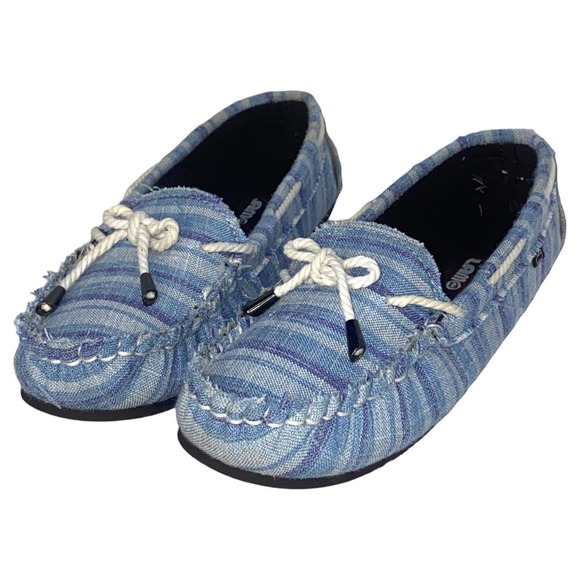 Lam Boat Dock Shoes Blue Stripe sz 8 - Picture 5 of 9